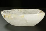 Polished Clear Quartz Dish - Madagascar #302622-1